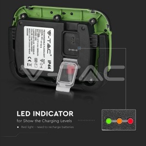 10W LED Прожектор SAMSUNG ЧИП Презаредим USB  IP44 4000K