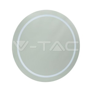 6W ЛЕД Огледало Кръг Шнур 600*35mm IP44 Anti Fog 6400K + 19W Нагревател 
