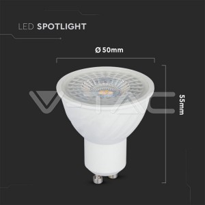 LED Крушка - SAMSUNG ЧИП 6.5W GU10 110° 3000K 