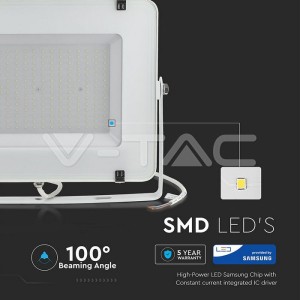 200W LED Прожектор SAMSUNG ЧИП SMD Бяло Тяло 6400К