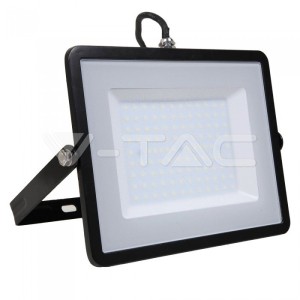 100W LED Прожектор SAMSUNG ЧИП SMD SLIM Черно Тяло 6400К 120LM/W