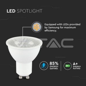LED Крушка - SAMSUNG ЧИП 8W 110° GU10  4000K 