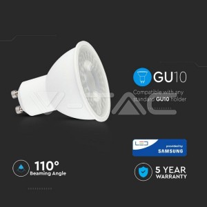 LED Крушка - SAMSUNG ЧИП 8W 110° GU10  4000K 