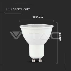 LED Крушка - SAMSUNG ЧИП 8W 110° GU10  4000K 