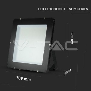510W LED Прожектор SAMSUNG ЧИП SMD SLIM Черно Тяло 6400К 120LM/W