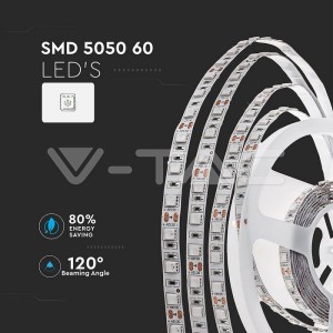 LED Лента SMD5050 - 60/1 Топло Бяла Невлагозащитена