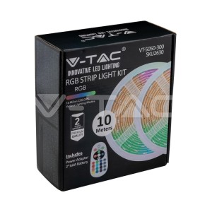 LED Strip RGB Set SMD5050 300LED 2x5M With Remote + Adaptor 