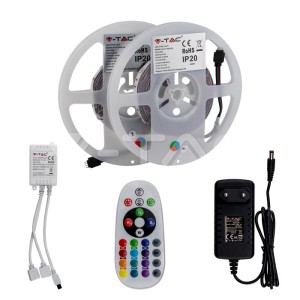 LED Strip RGB Set SMD5050 300LED 2x5M With Remote + Adaptor 