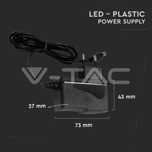 LED Захранване - 18W 12V 1.5A Пластик 