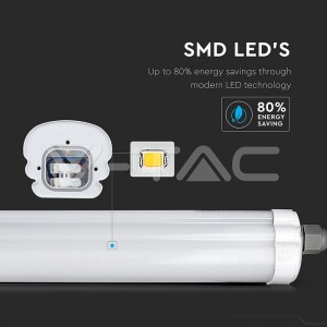 LED Влагозащитено тяло AL/PC G-Серия 1200mm 36W 4500K 