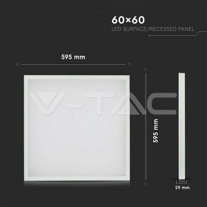 40W LED Панел Външен монтаж 595mmx595mmx29mm - 6500К 100LM/W