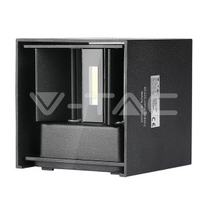 6W Аплик Черно Тяло Квадрат IP65 3000K 