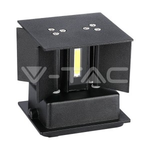 6W Аплик Черно Тяло Квадрат IP65 3000K 