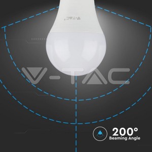 LED Крушка - 9W E27 A60 Термо Пластик 6400K                            