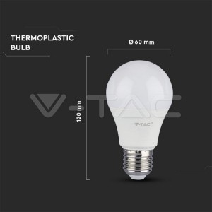 LED Крушка - 11W E27 A60  Пластик 4000K                           