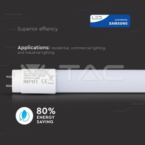 LED Пура SAMSUNG ЧИП - 60см 10W G13 Нано Пластик 4000К