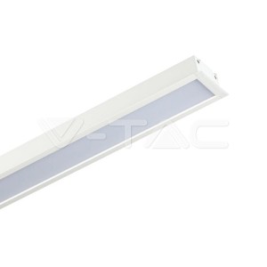LED Линейно Осветление SAMSUNG ЧИП - 40W За Вграждане Бяло Тяло 6400К 1211x70x35mm