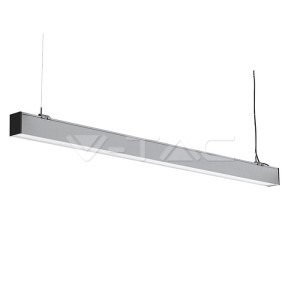 LED Линейно Осветление SAMSUNG ЧИП - 40W Висящо  Сиво Тяло 4000К 1200x50x65mm
