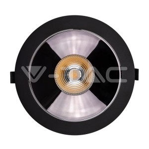 LED Луна SAMSUNG ЧИП - 30W Рефлоктор COB Черна 6400К