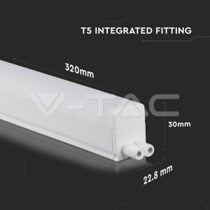 16W LED Тяло SAMSUNG ЧИП T5 30см 3000K 