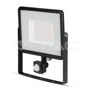 50W LED Прожектор Със Сензор  SAMSUNG ЧИП  Черно Тяло 3000К