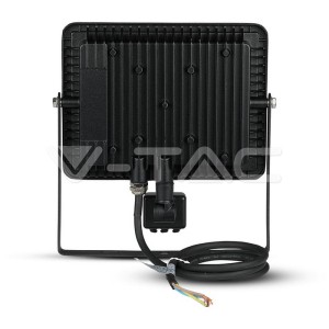 50W LED Прожектор Със Сензор  SAMSUNG ЧИП  Черно Тяло 3000К