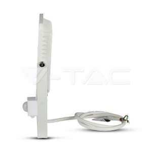 50W LED Прожектор Със Сензор  SAMSUNG ЧИП  Бяло Тяло 3000К