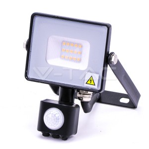 10W LED Прожектор Със Сензор  SAMSUNG ЧИП  Черно Тяло 3000К