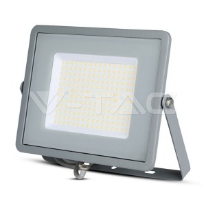 100W LED Прожектор SAMSUNG ЧИП SMD SLIM Сиво Тяло 4000К 120LM/W