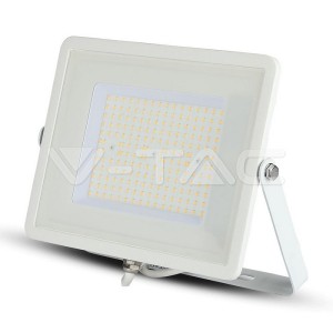100W LED Прожектор SAMSUNG ЧИП SMD SLIM Бяло Тяло 4000К 120LM/W