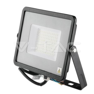 50W LED Прожектор SAMSUNG ЧИП SMD SLIM Черно Тяло 4000К 120LM/W