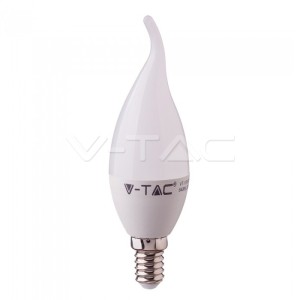 LED Крушка - SAMSUNG ЧИП 5.5W E14 Кендъл Пламък 3000К