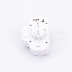 3 Щепсел Разклонител 2X10A + 1X16A 250V + Ключ 