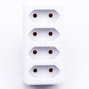 4 Щепсел Разклонител 4Х Мини 10А 250V 
