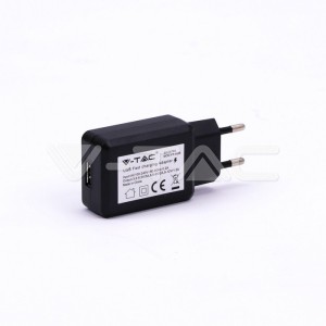 USB QC3.0 Адаптер 2бр Блистер Черен  