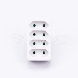 4 Щепсел Разклонител Мини 10А 250V