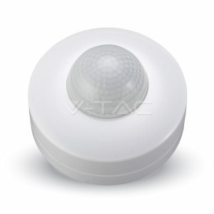 Датчик За Движение Стена Бял PIR 360°