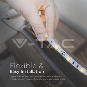 LED Лента SMD5050 - 30/1 Бяла Невлагозащитена 