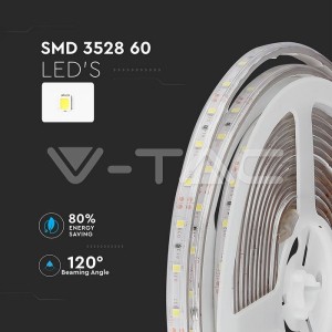 LED Лента SMD3528 - 60/1  Бяла IP65 