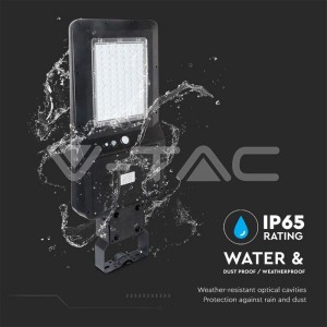40W Улична Лампа Соларна Черно Тяло  6000К 120LM/W