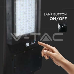 40W Улична Лампа Соларна Черно Тяло  6000К 120LM/W