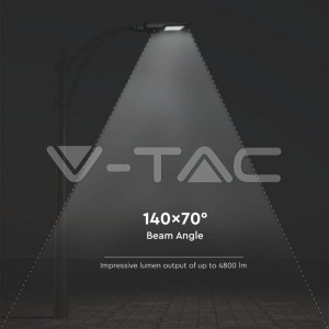 40W Улична Лампа Соларна Черно Тяло  4000К 120LM/W