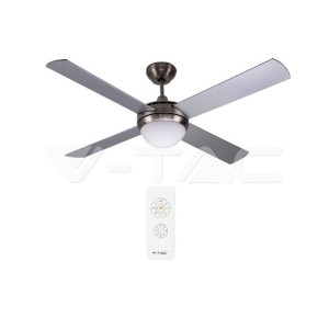 2*Е27 LED Тяло/Вентилатор Таван Дистанционно 4 Перки 60W AC Мотор