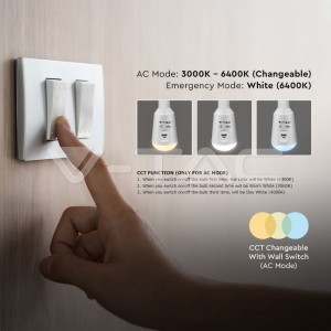 LED Крушка - 7W Соларна 3в1 С Дистанционно 