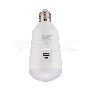 LED Крушка - 7W Соларна 3в1 С Дистанционно 