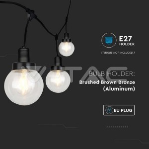 Поредица 6хЕ27 GLO IP65 Ф150 Черна 