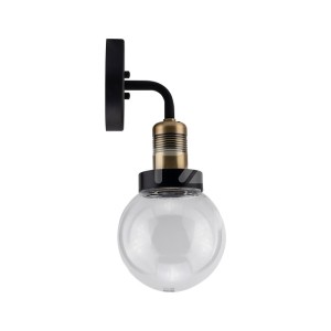 Стенна Лампа GLO E27 IP65 Ф150 Черна 