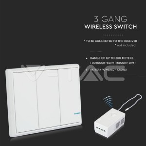 Безжичен Троен Ключ За Приемник SKU8458-8459 IP54