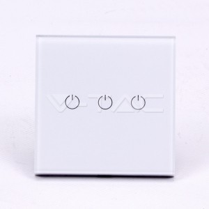 WIFI SMART Touch Ключ Троен Бял 