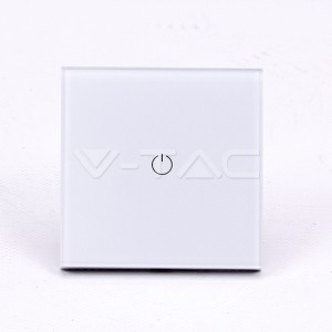 WIFI SMART Touch Ключ Единичен Бял 